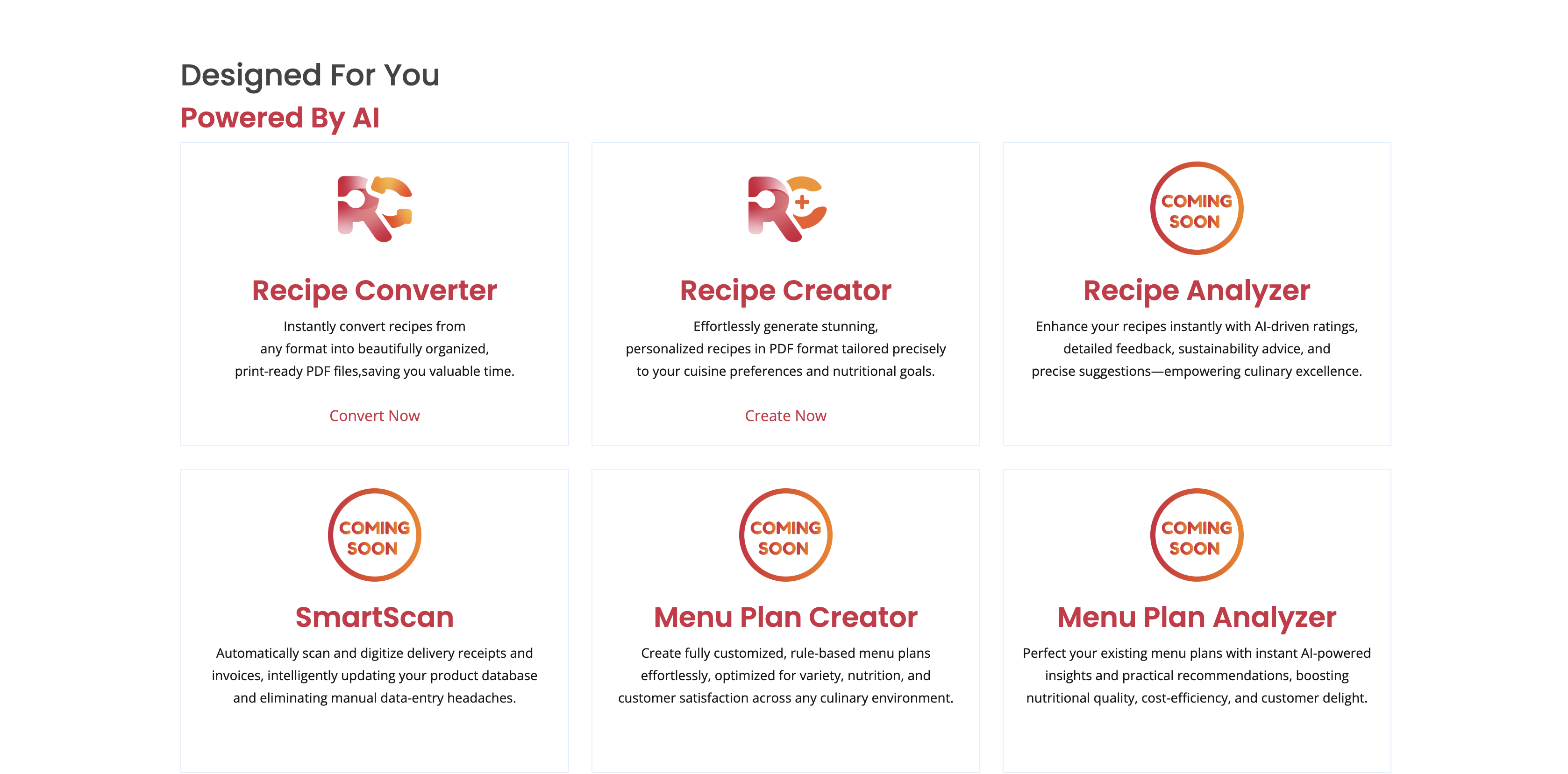 CalcMenu Lab AI